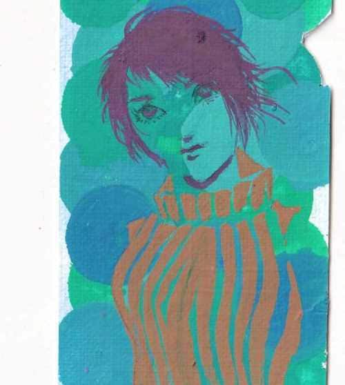 単色×ポルカドットのイラスト描きます ポルカドットの華やかさと線画のシャープさの融合 イメージ5