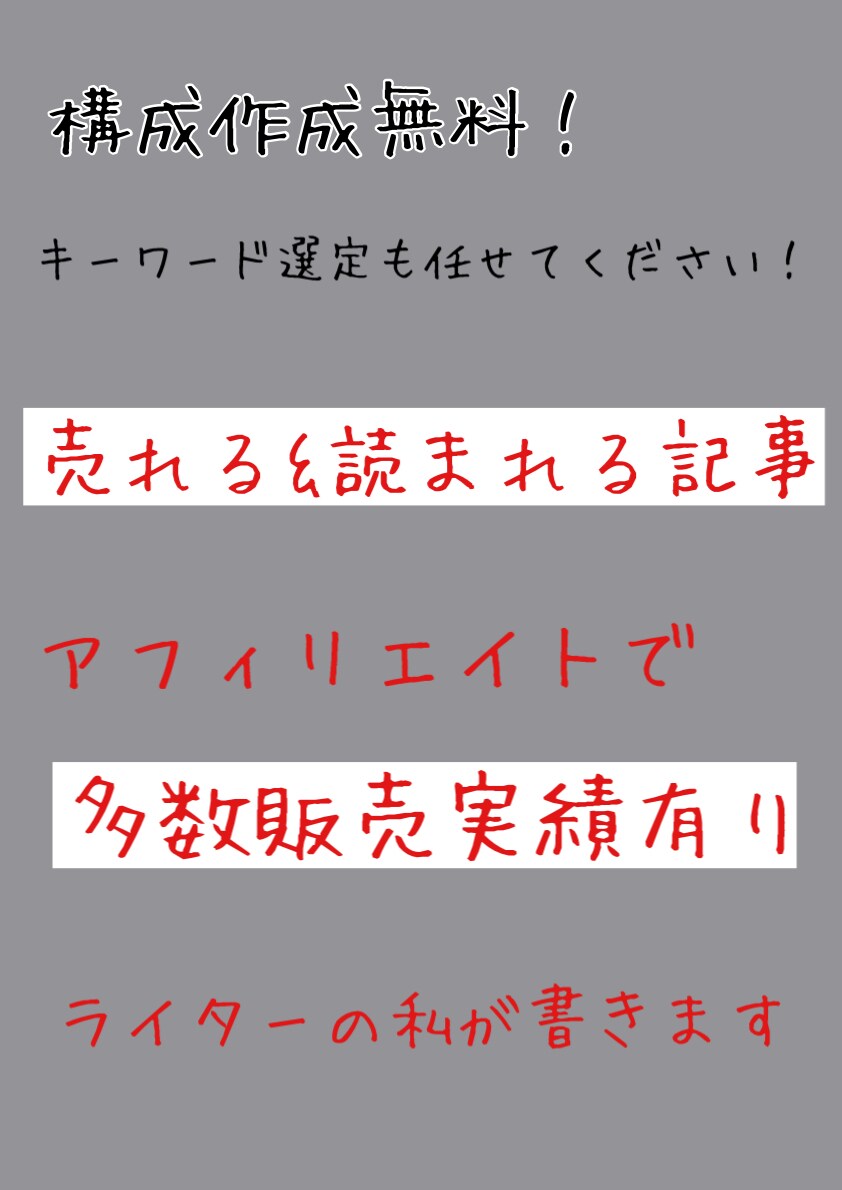 1000文字×30記事｜高品質記事を大量に書きます WP入稿無料！キーワード、構成、SEO対策も任せて下さい イメージ1