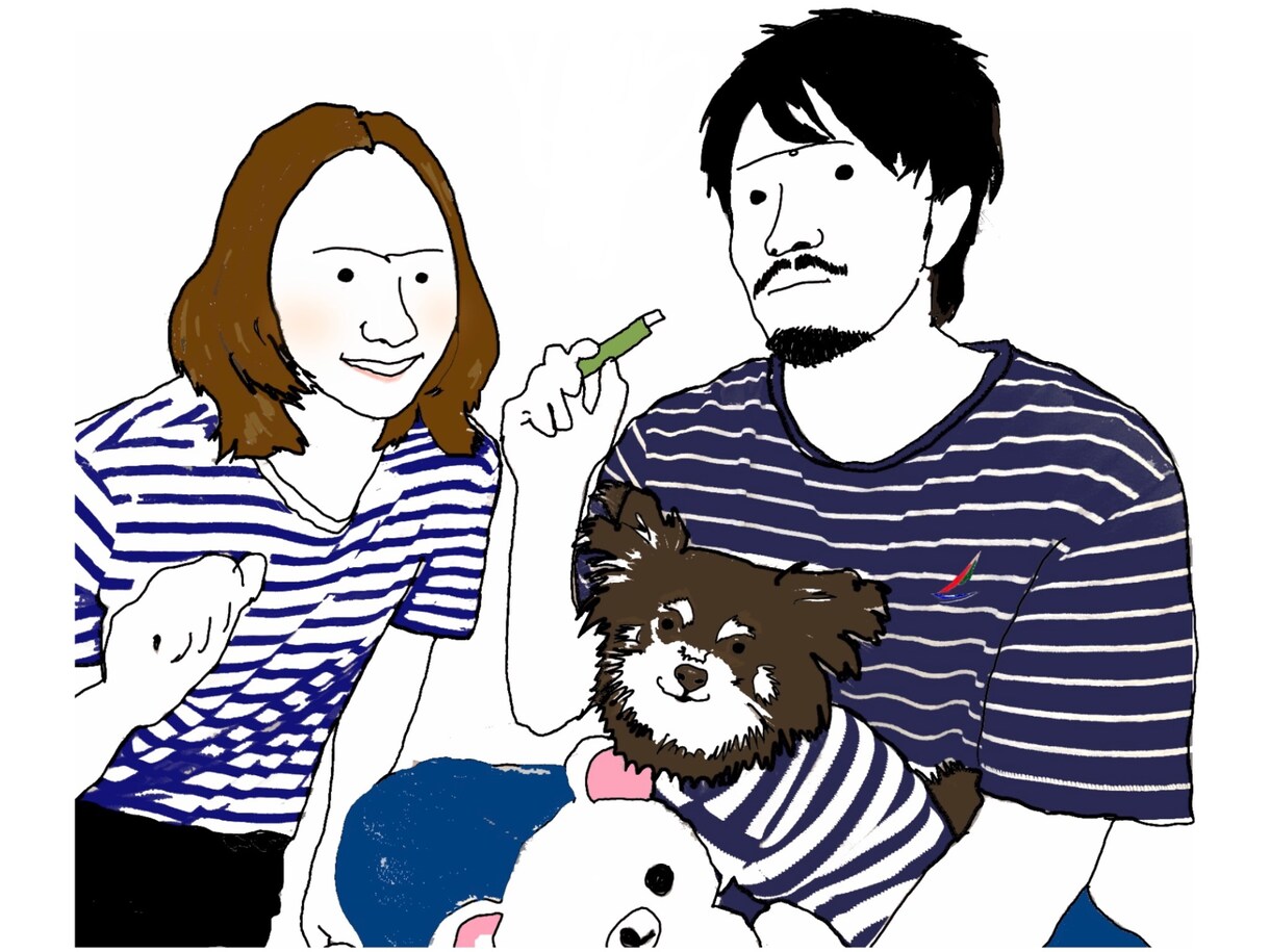 ゆるーい似顔絵制作します 結婚式や誕生日、プレゼントなど。アイコンなど イメージ1