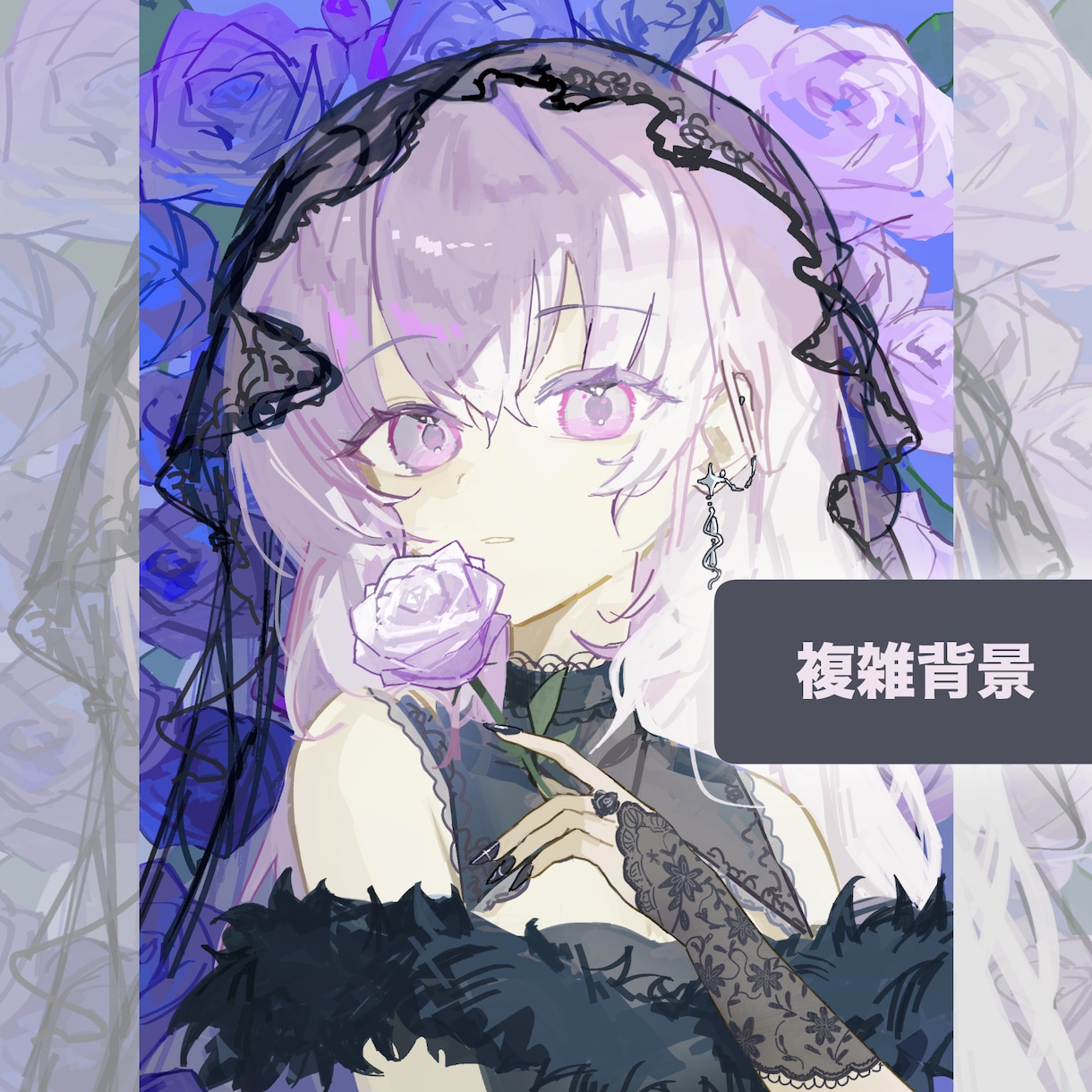 かわいいSNSアイコン・キャライラスト制作します 胸上、腰上対応| 表情豊かなキャラを高クオリティで制作します イメージ5