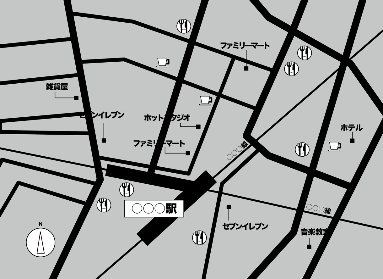 シンプル・わかりやすい地図の制作します シンプルわかりやすい地図を制作いたします！ イメージ2