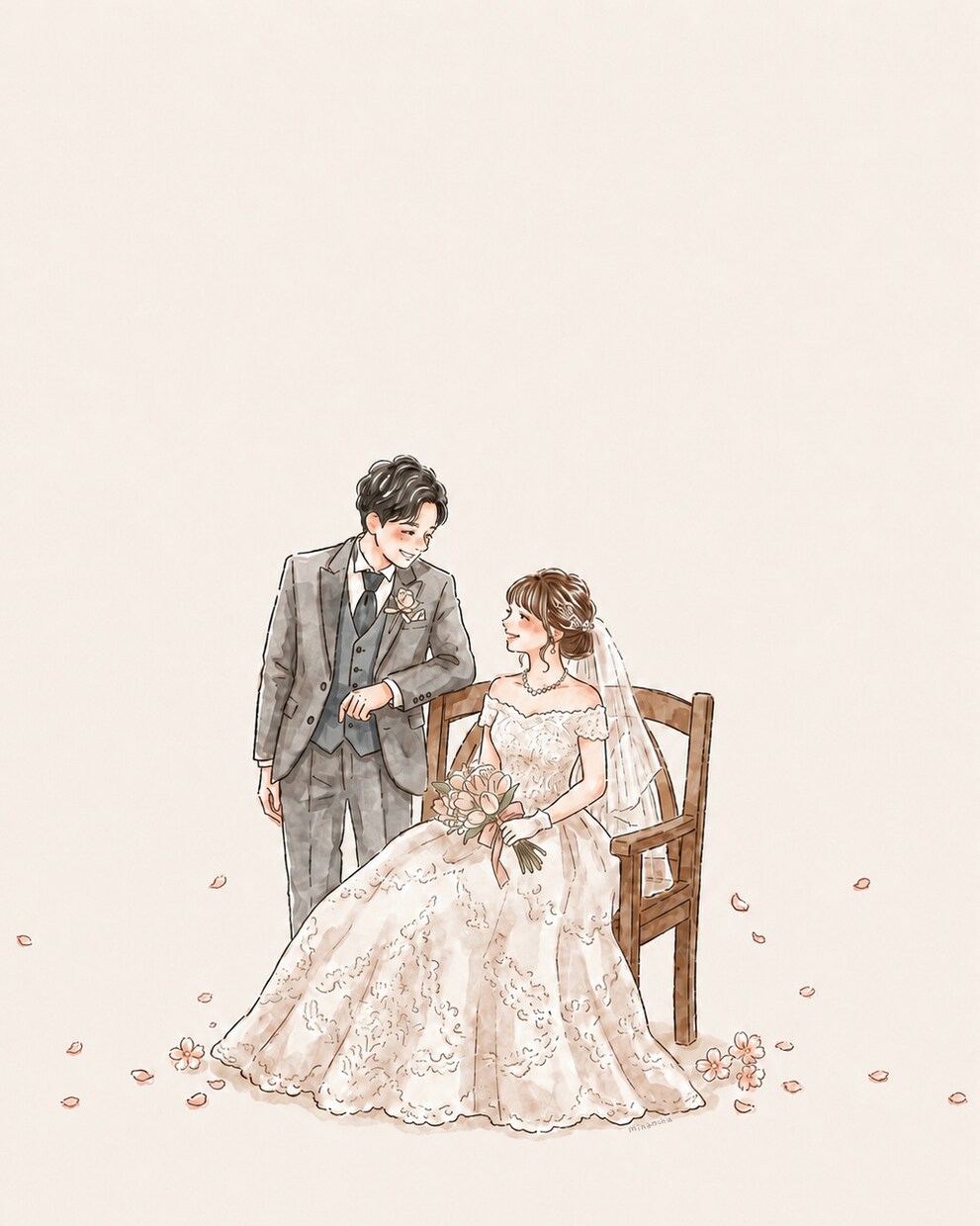 写真を元にイラストを描きます お子様、ファミリー、ウェディングなど、全てに対応しています。 イメージ3