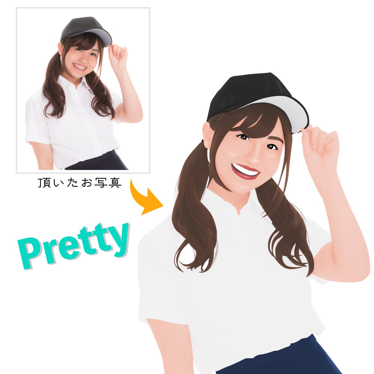 激似!!リアルな似顔絵お描きします 写真から似顔絵作成します。ウェルカムボードや贈り物に!! イメージ6