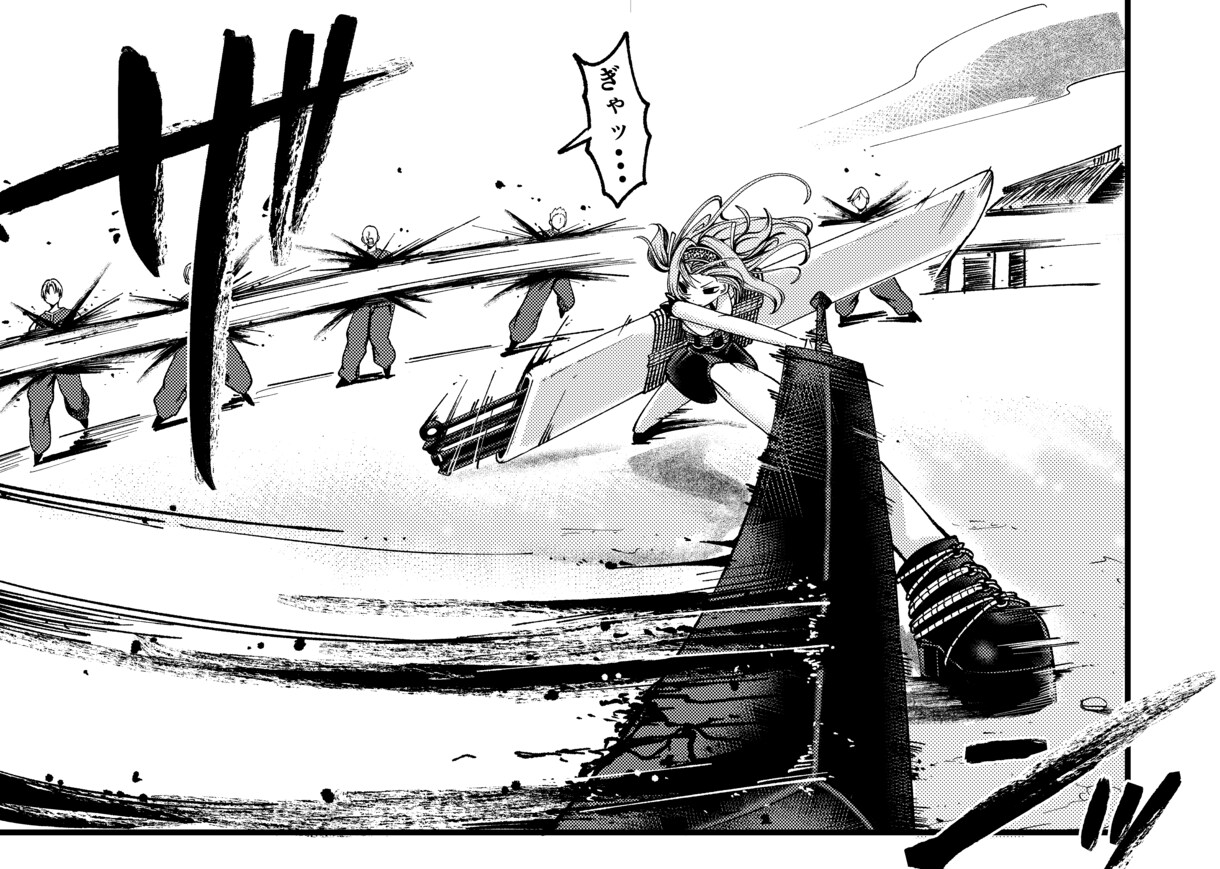 かっこいいモノクロ漫画風イラスト承ります 躍動感あふれる唯一無二のイラスト制作いたします！ イメージ5