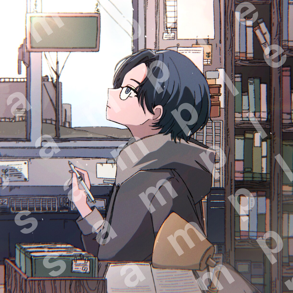 背景付き一枚絵 /MVイラスト/挿絵など描きます 密度の高いペン画風イラストや背景、厚塗りが得意です イメージ9