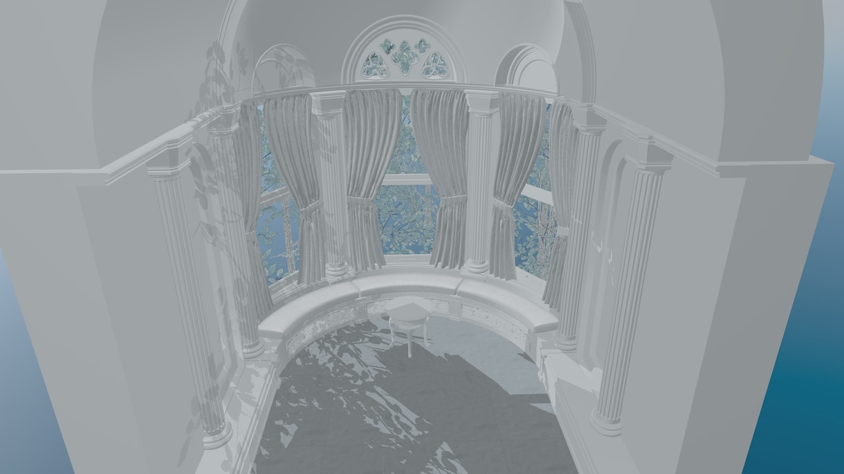 VRChat向け３Dスタジオ２面を制作します 【プロモデラー制作】VRChat向け二面背景スタジオ イメージ1