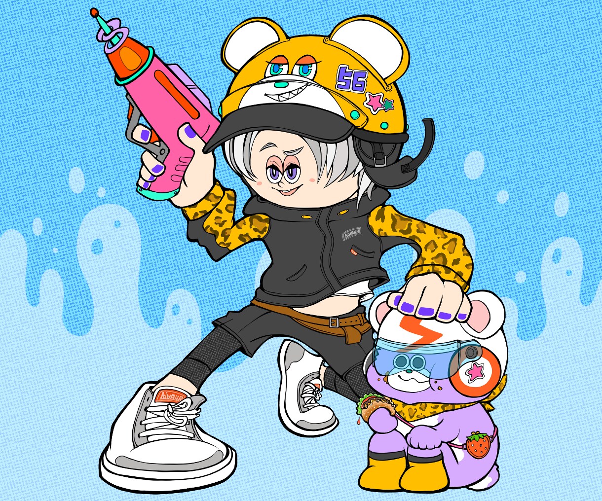 個性◎ポップでかわいいカートゥーンイラスト描きます 人物•動物やモンスターまでご希望用途に合わせてイラスト制作 イメージ4