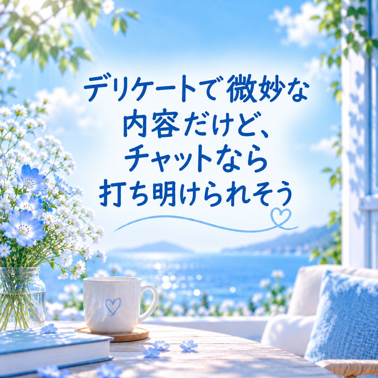愚痴も雑談も、じっくりお聞きします 電話はNG。でも、しっかりやりとりしたい!そんな方に☆ イメージ9