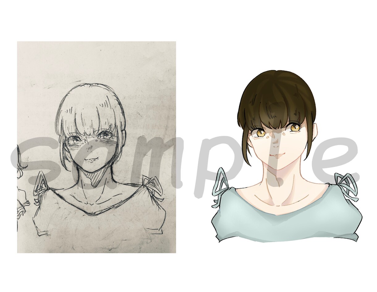 SNSアイコやンヘッダー、立ち絵描きます 立ち絵からアイコン等、ご依頼に沿ったイラストを作成します イメージ4
