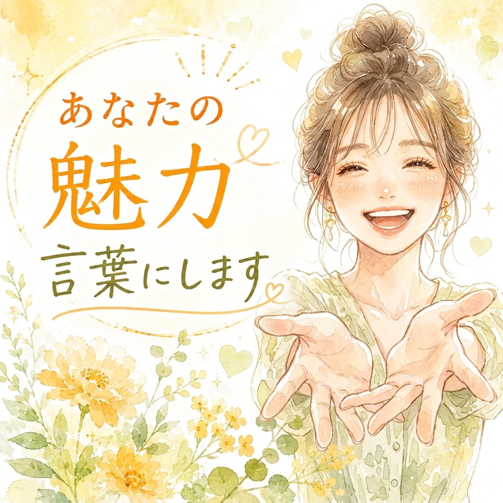 自分でも気付いていないあなたの魅力✨言葉にします 話せば話すほど自分の魅力が見えてくる！やさしい自己分析☘️ イメージ1