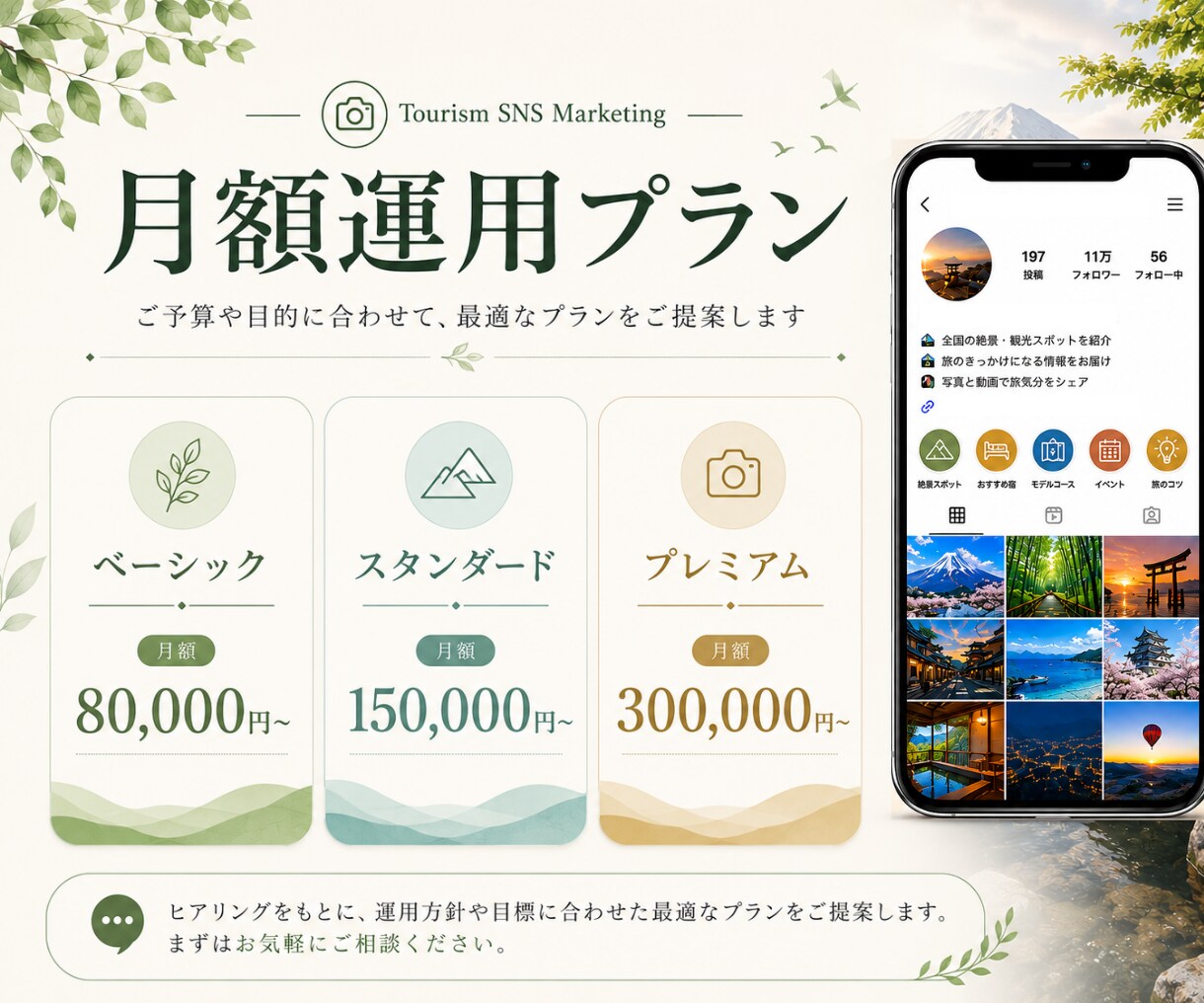観光業界に特化したインスタグラム運用を提供します フォロワー11万人のノウハウを活かした運用で予約最大化 イメージ7