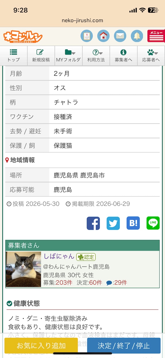保護猫の里親探しをサポートします 動物看護師が丁寧にアドバイスします イメージ4