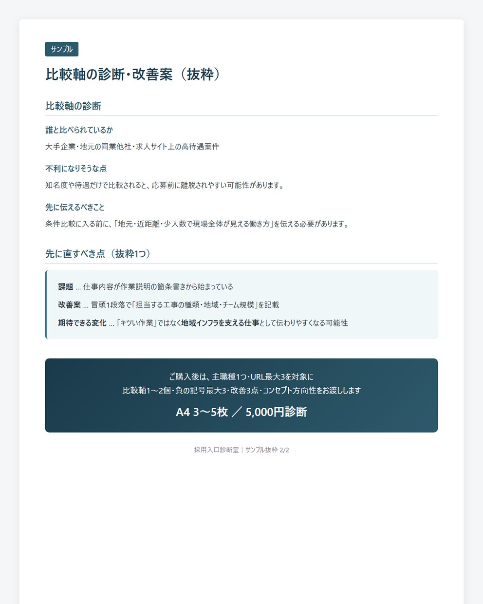 採用ページ・求人票の応募が来ない理由を診断します 求職者目線で、応募前の不安と先に直すべき3点を整理します イメージ4