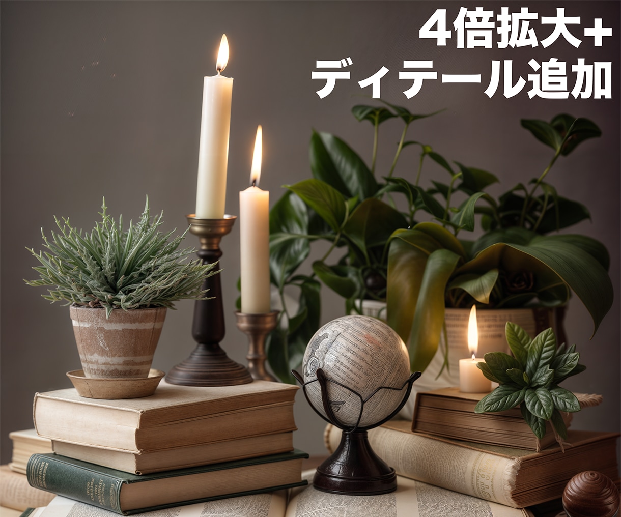 写真やイラストなどを拡大・鮮明化いたします 最大8196ピクセルまで拡大！ イメージ4