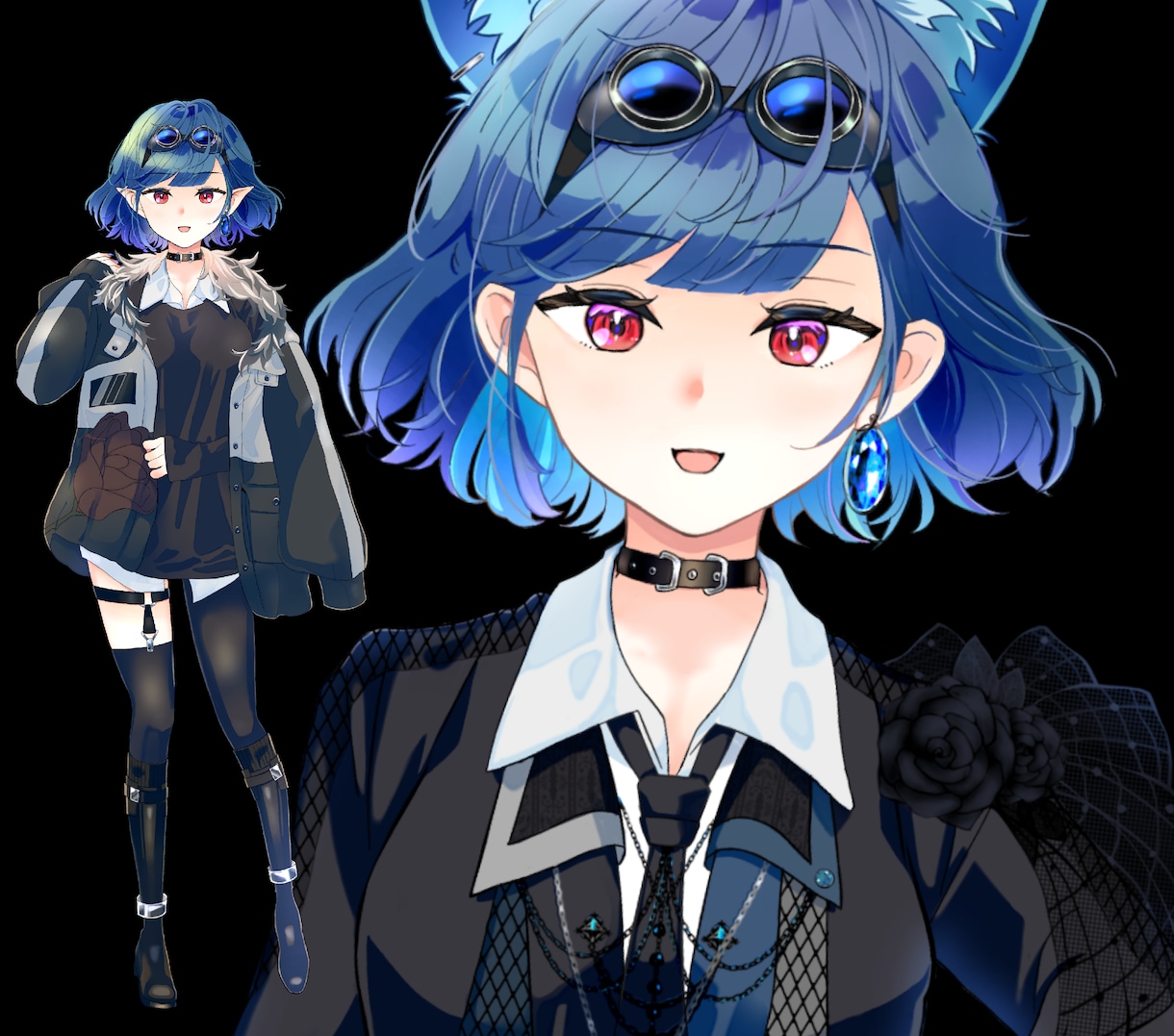 キャラデザから全身立ち絵まで一括で制作します IRIAM用、TRPG用などに。ミニキャラ・SD制作も可！ イメージ1