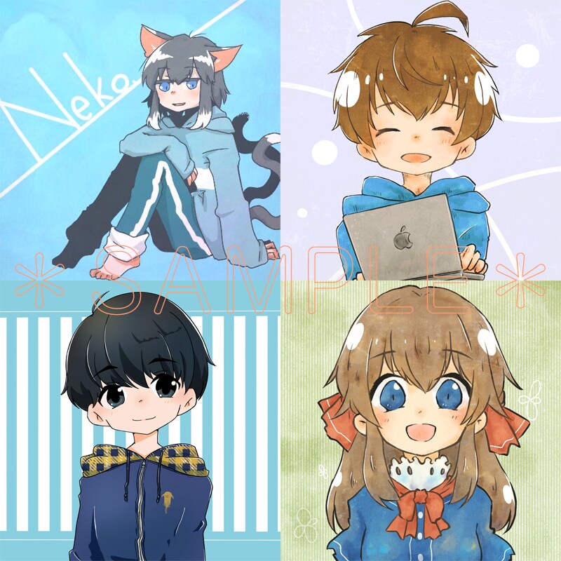 あなただけのSNSやブログのアイコン作成します 選べるテイスト・お好みのキャラを描きます。 イメージ5