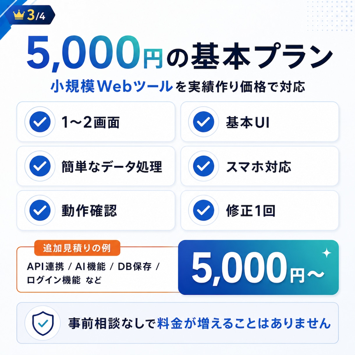 実績作り価格で小規模Webツールを制作します 先着3名限定｜Webアプリ・業務ツールを5,000円〜 イメージ3