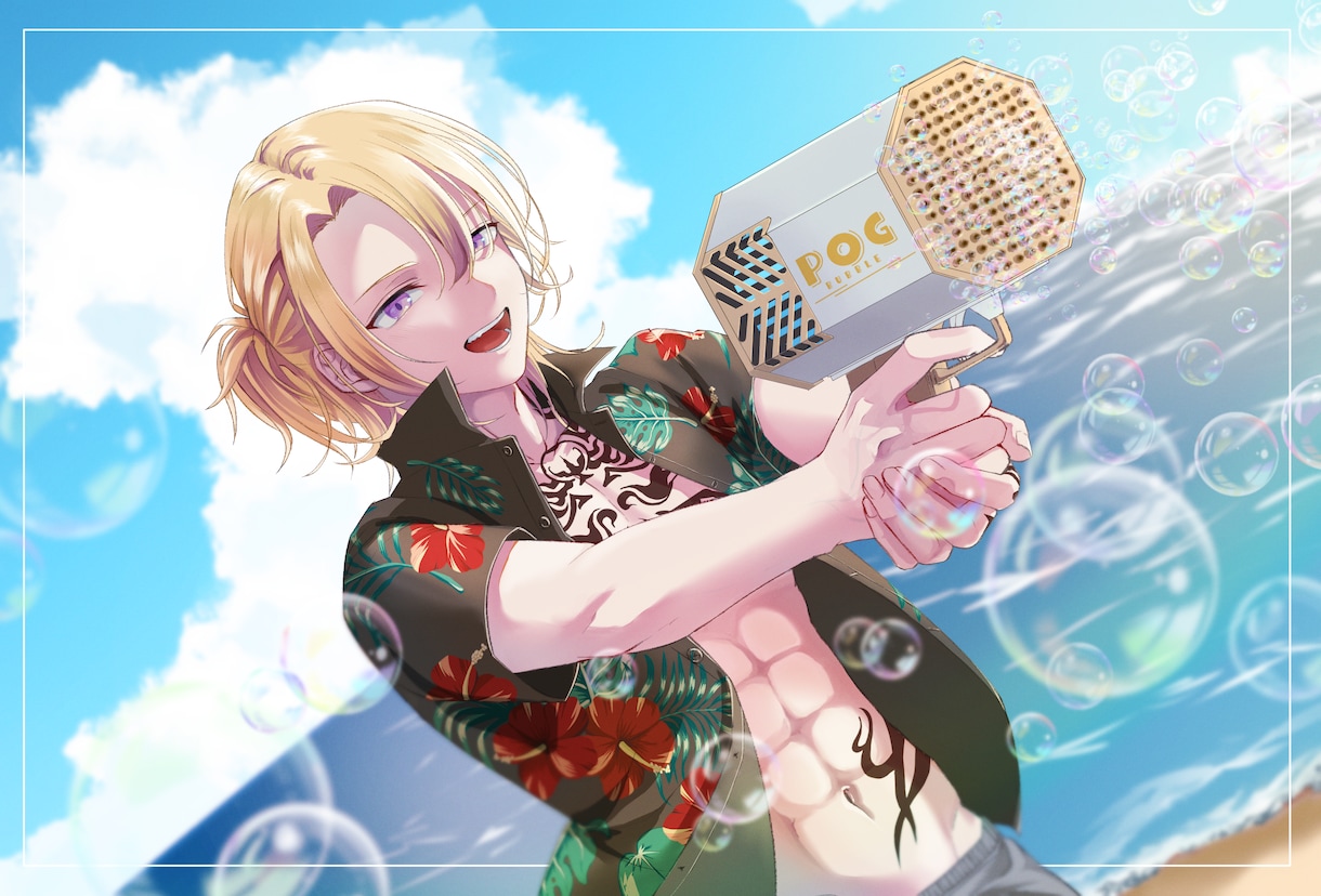 鮮やかなキャラクターイラスト制作します 男女ともに得意です！あなたの活動のお手伝いを;) イメージ10