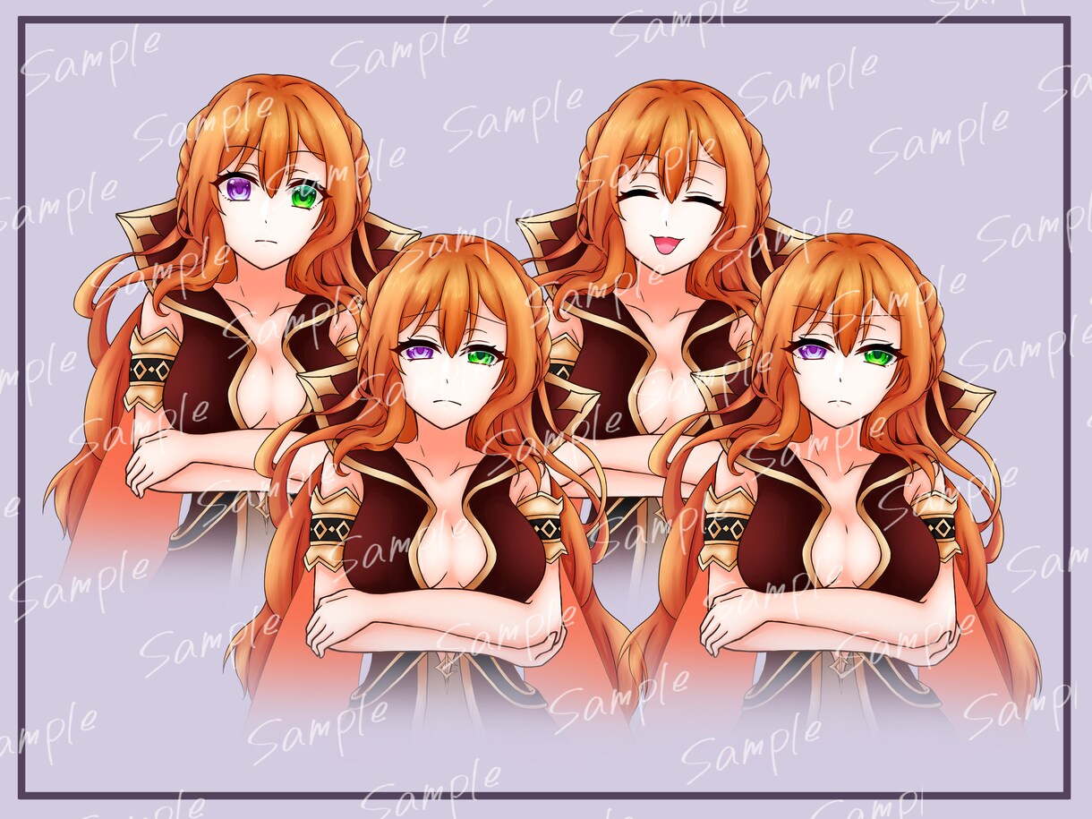 ご希望に沿った立ち絵イラストお描きします TRPG、配信、オリキャラの設定画などに！表情差分承ります！ イメージ9