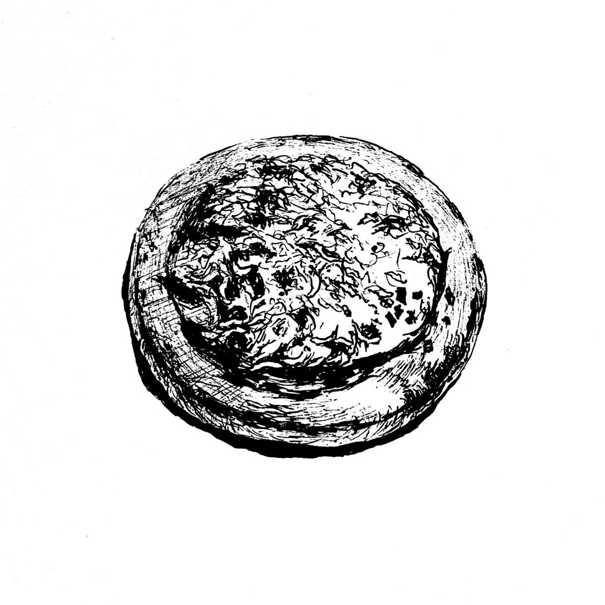 メニュー用ボールペンイラストをモノクロで描きます 手描きならではの味を活かしたレトロなボールペンイラストです！ イメージ3