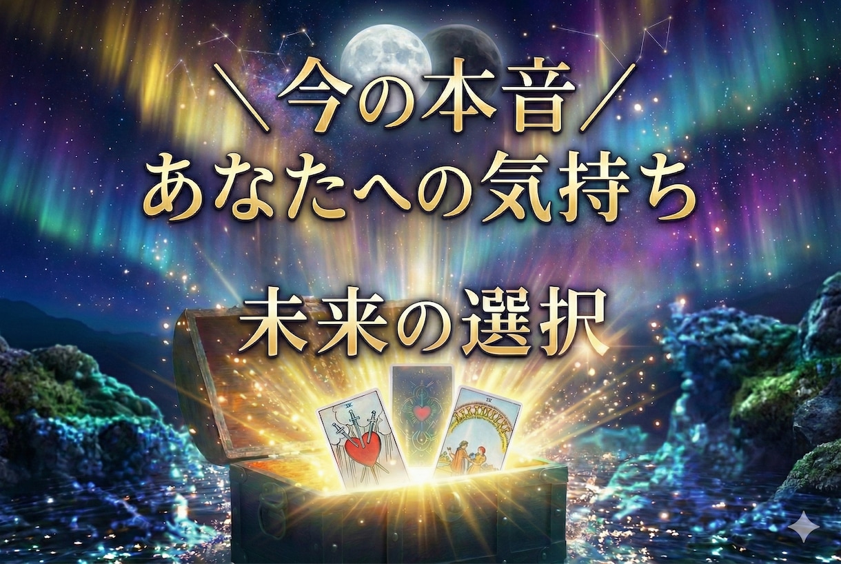 今、あの人はどう思ってる？ 本音と未来を占います ネット恋愛・遠距離・復縁･･･複雑な想いにそっと寄り添います イメージ1