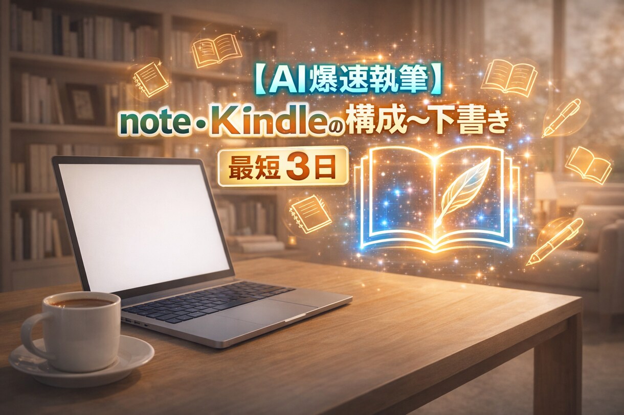 note・Kindleの構成〜下書き作成代行します 文章にする時間がない…そんな方はぜひ私を頼ってください！ イメージ1