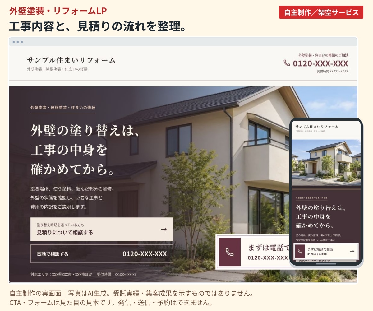 文章と構成から伝わるLPを制作します 既存WordPressに、構成・文章から1ページ制作 イメージ3