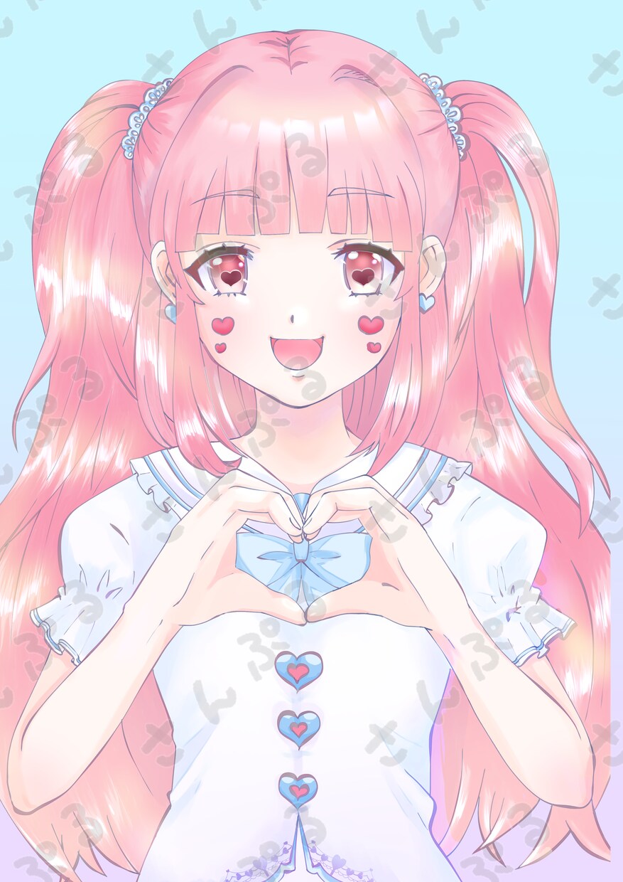 可愛いイラスト描きます 可愛い一枚絵、立ち絵や配信サムネイル描きます⭐︎商用利用◎ イメージ3