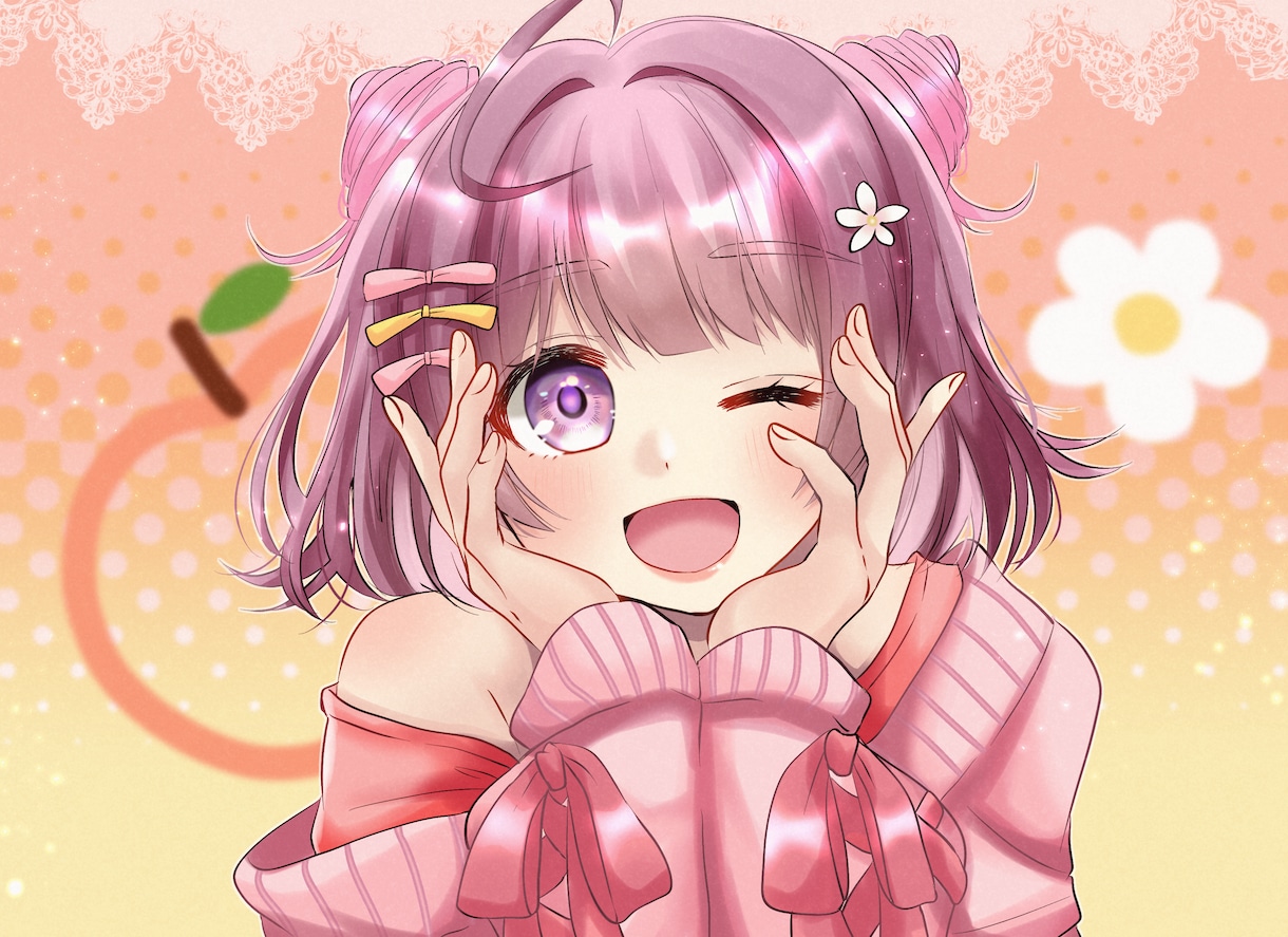 歌ってみたやサムネイル、立ち絵、アイコン描きます 可愛い雰囲気のイラスト描きます！ イメージ8
