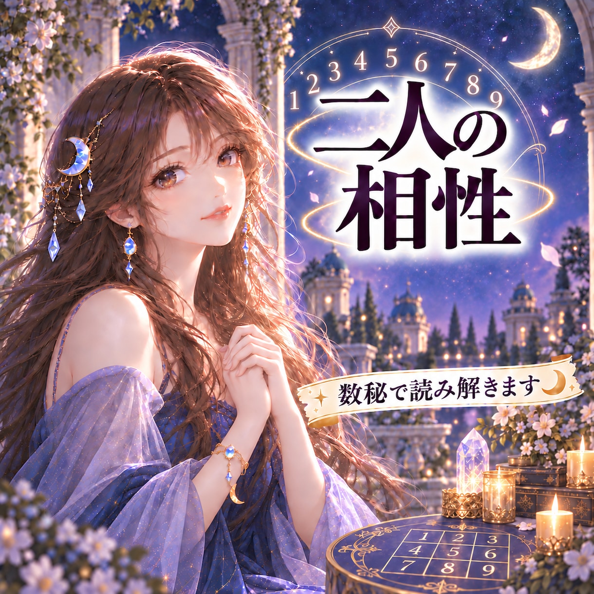数秘術で二人の恋愛相性を優しく読み解きます 生年月日から相性・性質・恋愛傾向までお伝えします イメージ1