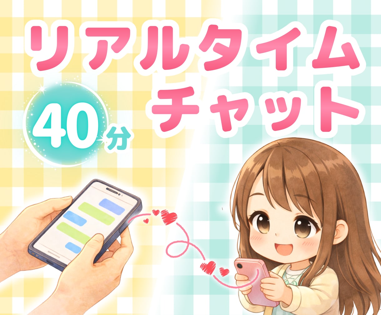 40分即レスチャット♡*ふんわり優しくお聞きします リアルタイムでお返事⭐話し相手・雑談・愚痴・相談・癒し イメージ1