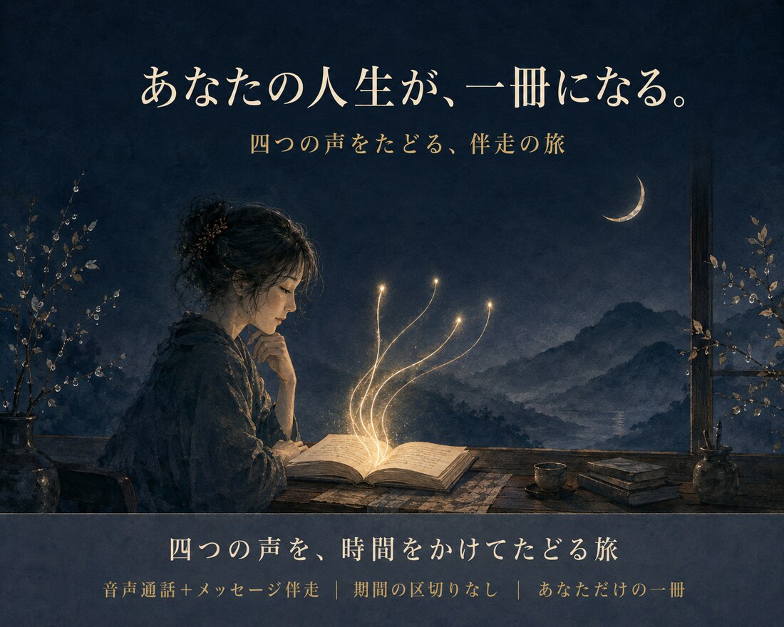気持ちの整理｜あの人の声をたどり本音に気づきます 気持ちの整理｜あの人の声と本音に気づく伴走の旅 イメージ1