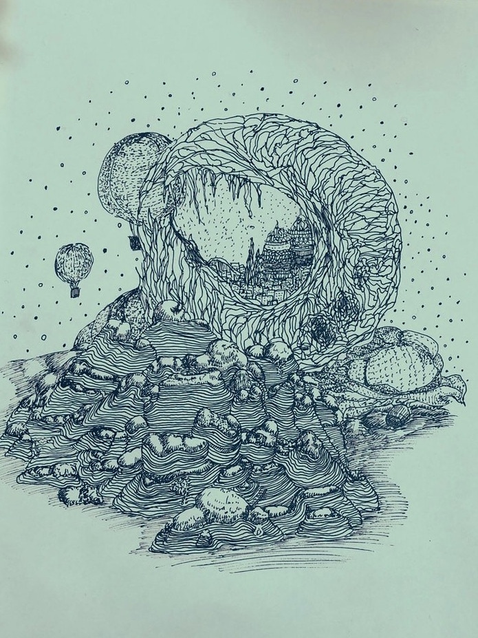手描き感のあるペン画・線画イラストを制作しますます 人物・小物・風景を繊細な線で描きます イメージ3