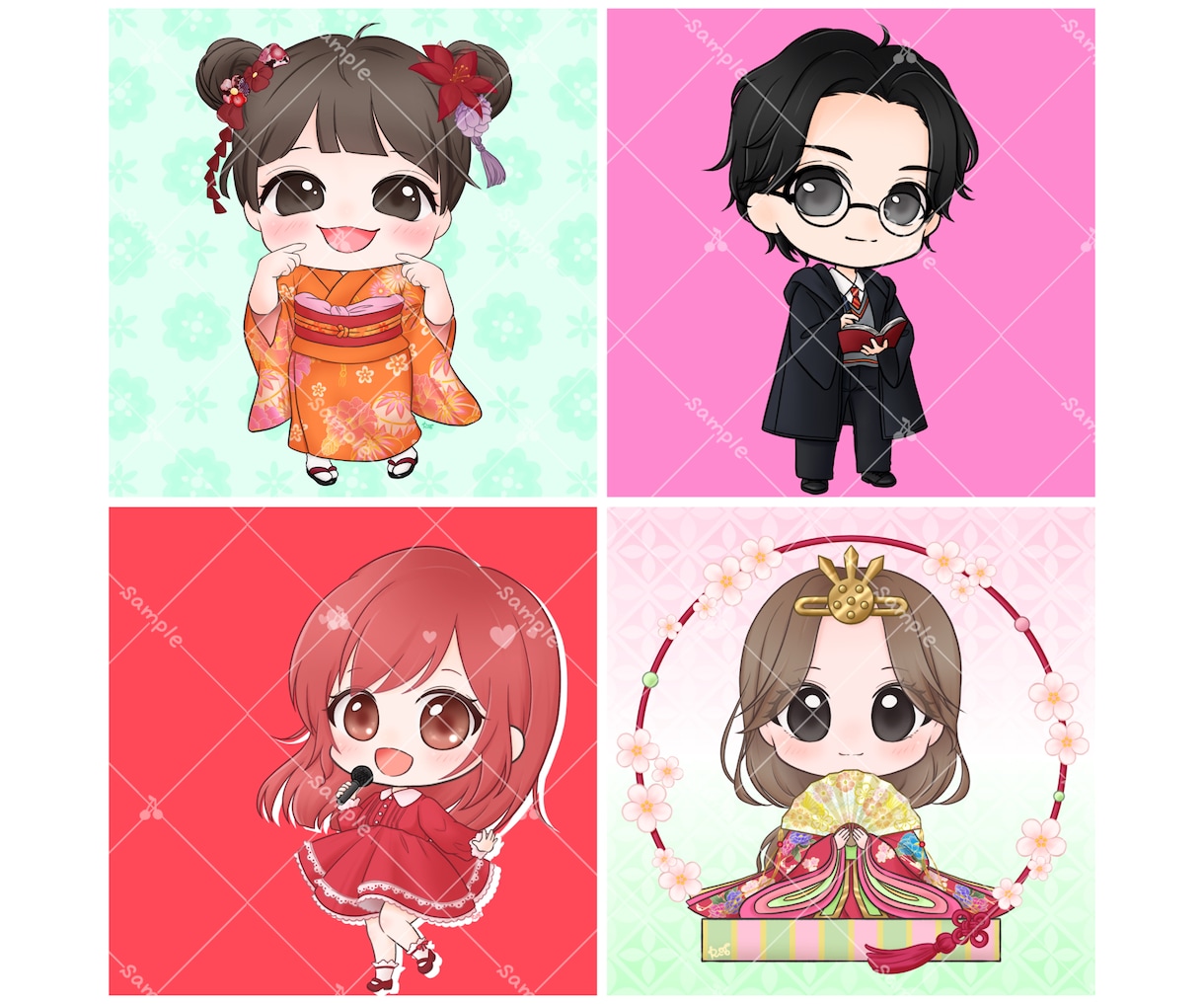 ぷにっと可愛い❁ミニキャラアイコン描きます SNSアイコンだけでなく配信やグッズにもオススメです♪ イメージ8