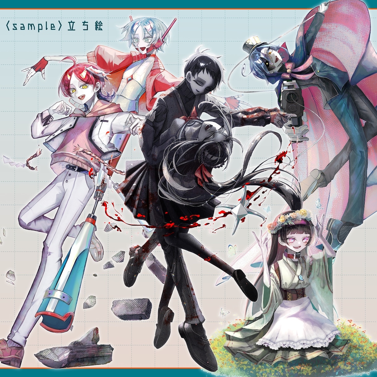 立ち絵や一枚絵等のイラストを制作します TRPG等に使える立ち絵や、一枚絵等を描きます イメージ3