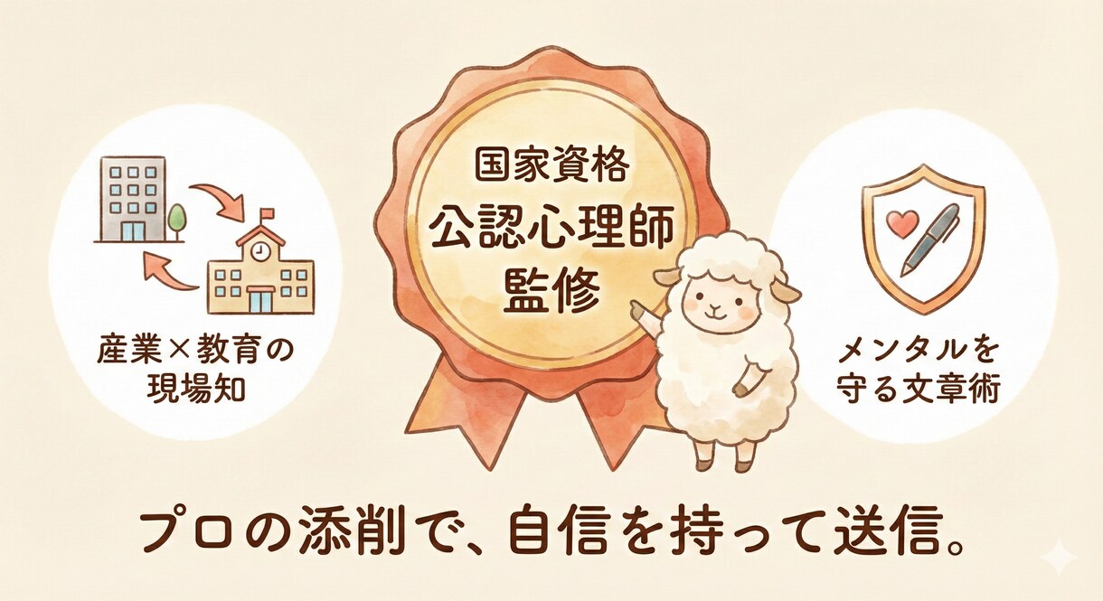 公認心理師が職場・学校への連絡文を一緒に考えます 角を立てず、あなたの心を守る「伝え方」を整えます イメージ3