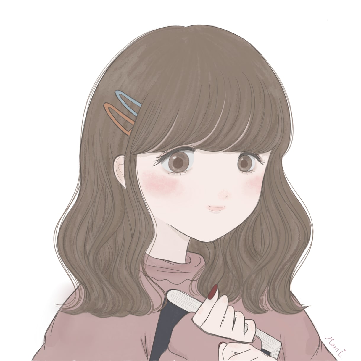 優しい色で柔らかく可愛い雰囲気のイラストを描きます 淡い色を使って、優しい印象の女の子を描くことが得意です。 イメージ2