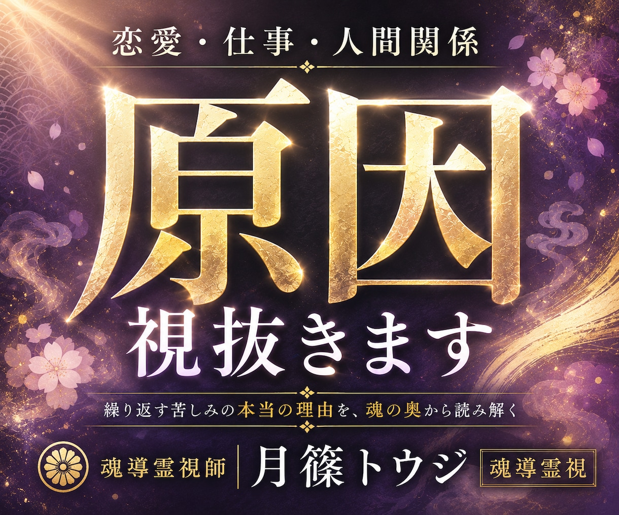 恋愛・仕事・人間関係｜苦しみの根源を視抜きます 魂を三つの階層から読み解き、繰り返す苦しみの根源を明らかに。 イメージ1
