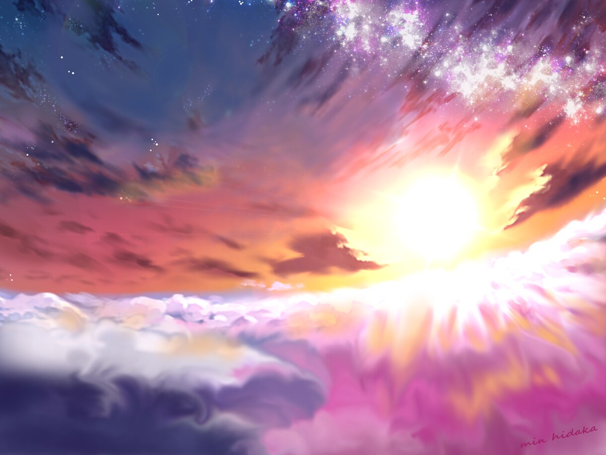 幻想的なイラストの背景素材としてご利用いただけます サムネイルや配信用のちょっとした背景素材として製作！ イメージ1