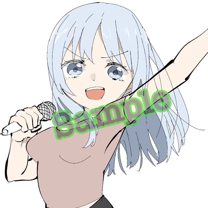 女性のアイコン描きます 2022年までの破格！アニメ風かわいい女性キャラ イメージ1