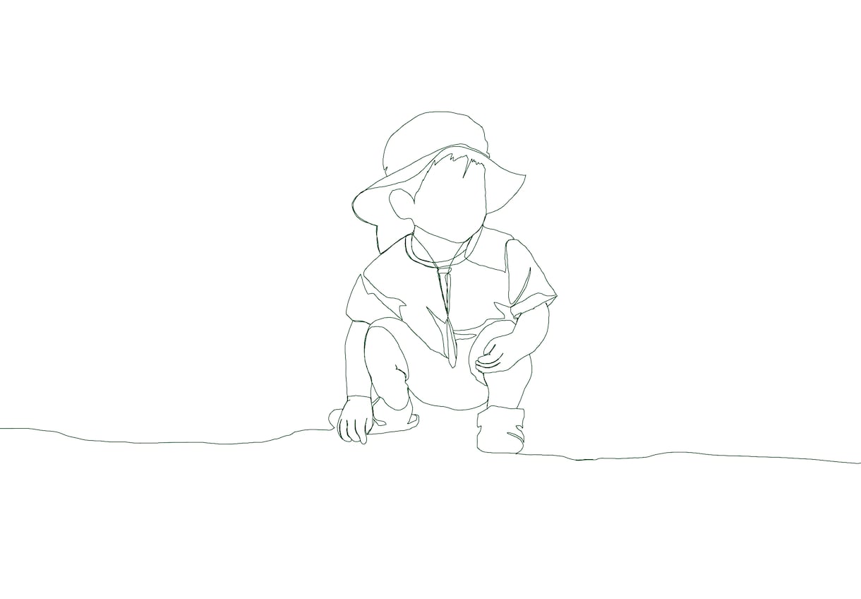 お写真を元に、オシャレな一筆描きイラストを描きます 何気ない日常を思い出にしませんか イメージ2