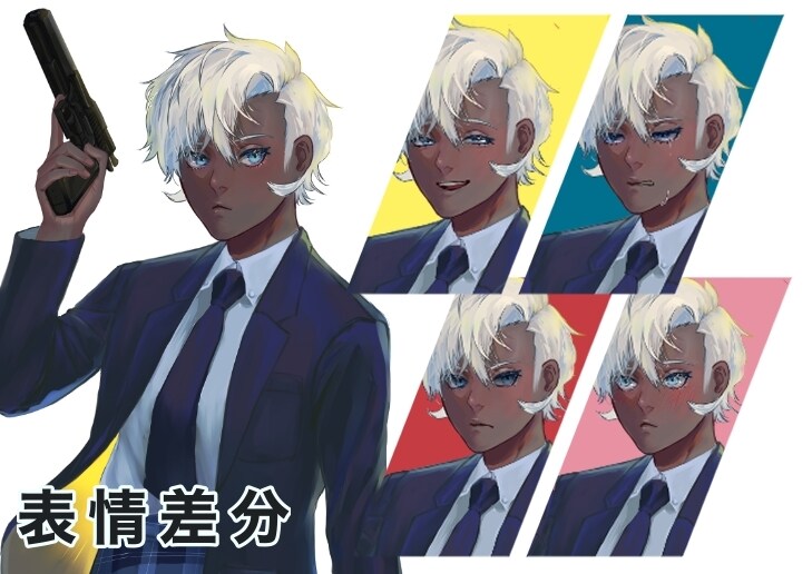 立ち絵制作します かっこいい人物が得意です。イケメンやイケオジも描けます。 イメージ2