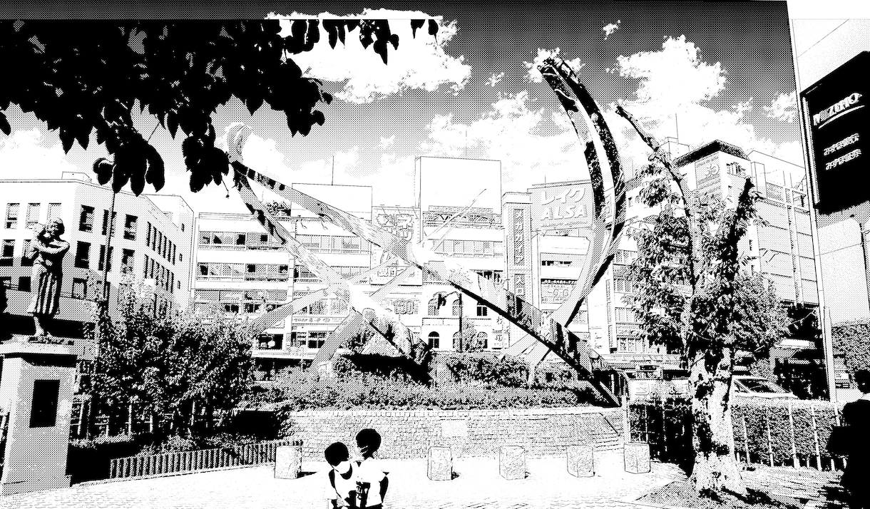 風景写真を漫画背景風に描きます 思い出・日常の景色を漫画背景風に！ イメージ3