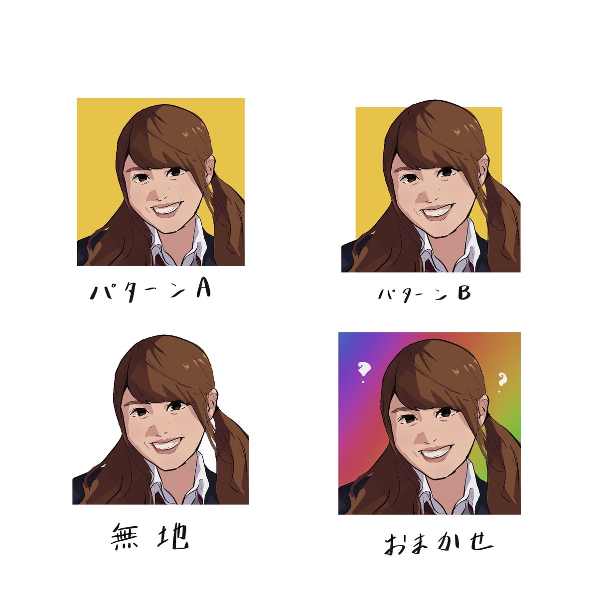 SNSアイコン・名刺イラスト描きます お写真を元に少し美化して似顔絵をお描きします！ イメージ4