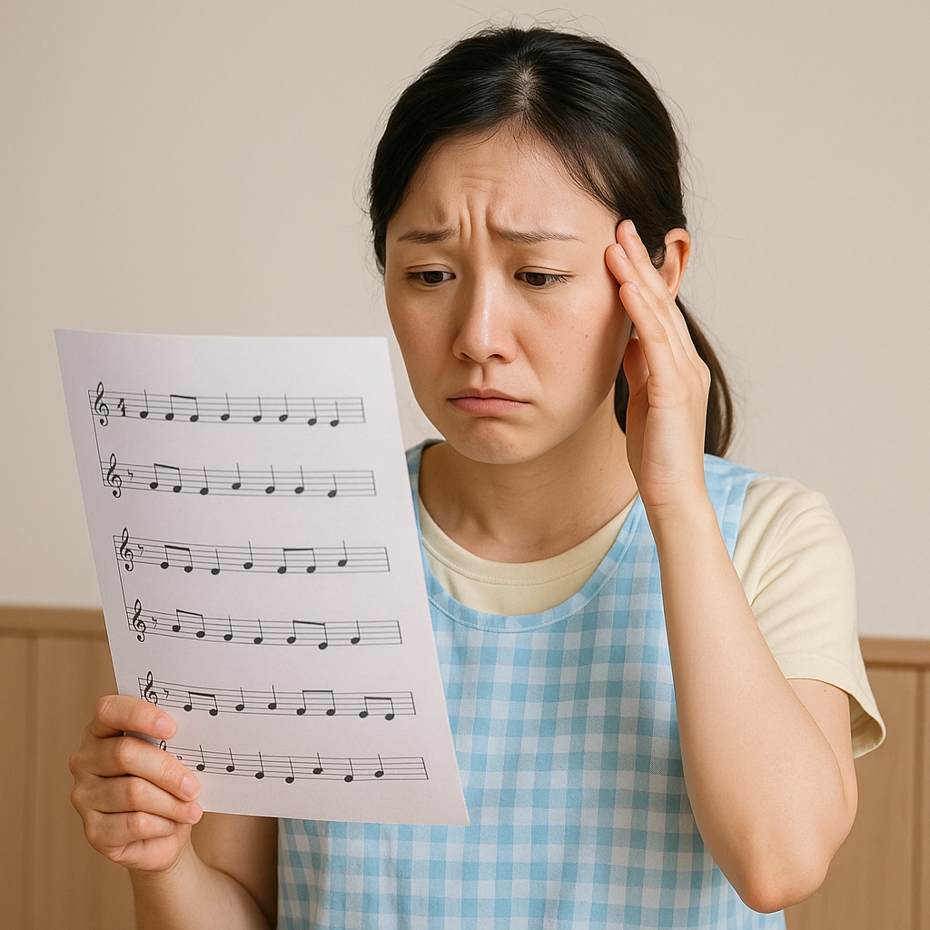 ピアノが苦手な保育士さんの楽譜作ります ピアノの伴奏が苦手な保育士さんへ楽譜簡単にします イメージ1