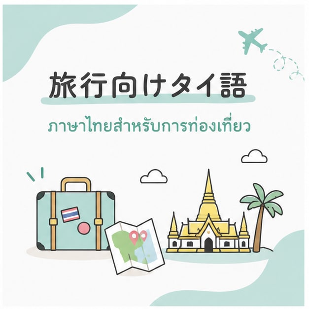 タイ旅行で使える会話フレーズを教えます 旅行前に「話せる自分」になります イメージ1
