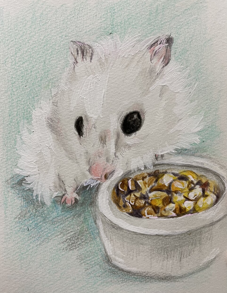 年賀状にも！色鉛筆で動物の絵を描きます 世界でたった一つだけ！動物の可愛い表情を生き生きと描きます イメージ9