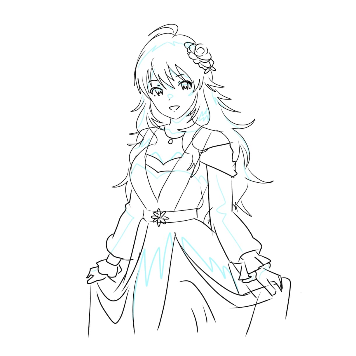 可愛い女の子のイラストを描きます 最短1日でラフをお送り致します イメージ4