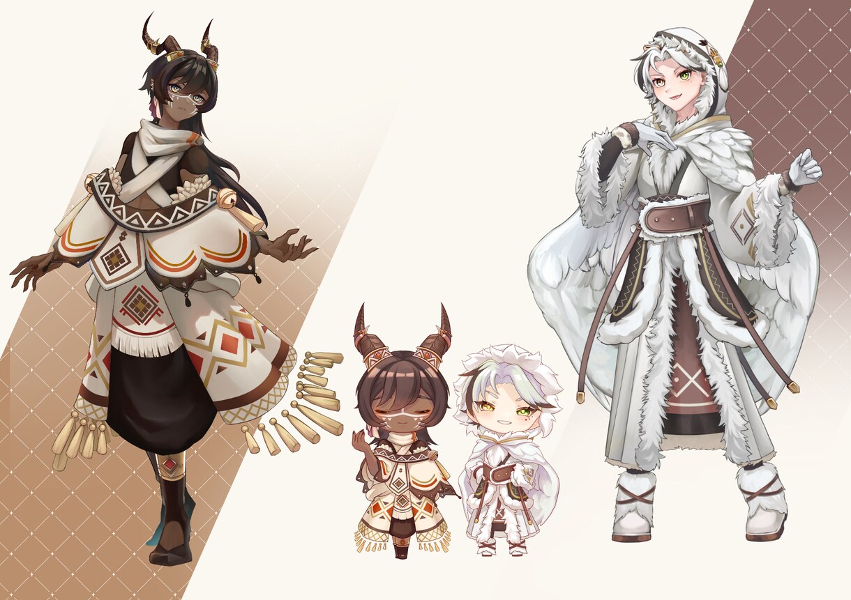VTuber   IRIAMの立ち絵を描きます 理想のキャラクター作りをお手伝いします！ イメージ6