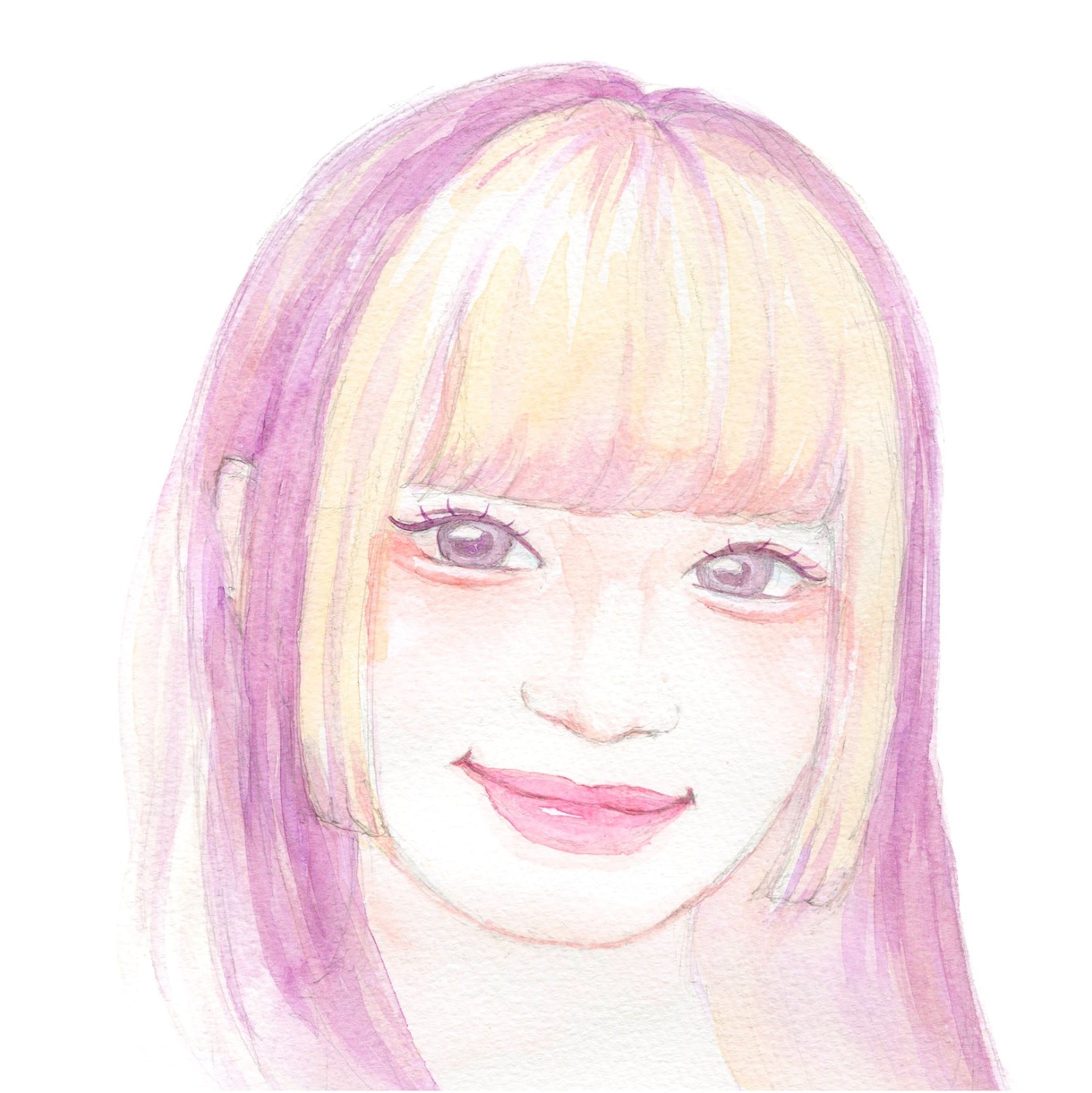 水彩で優しい雰囲気の似顔絵を描きます アイコンや誕生日のプレゼントに現役美大生が心を込めて イメージ1